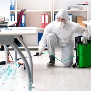 sistemas de pulverización de desinfectantes químicos